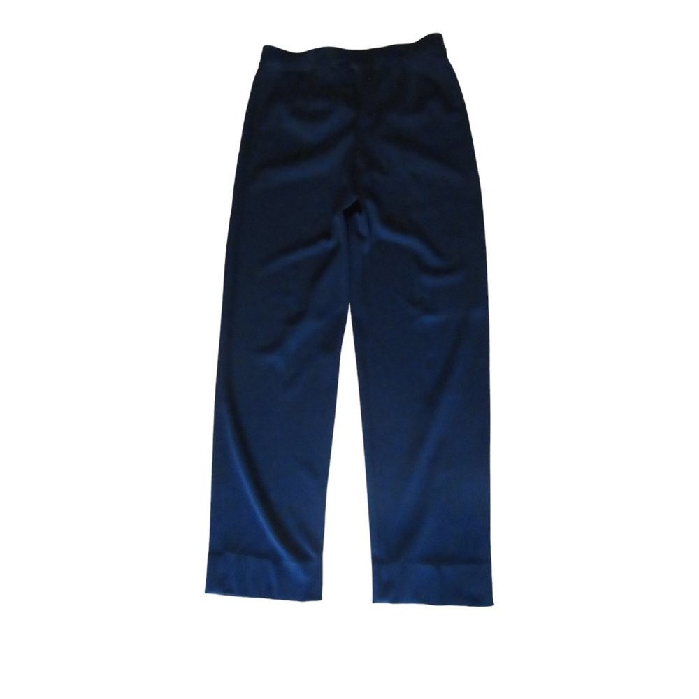 Exclusively Misook Vintage Elastic Waist Casual Black Pants in Size Small
